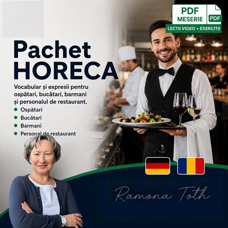 Curs de germană pentru HoReCa și gastronomie în Germania