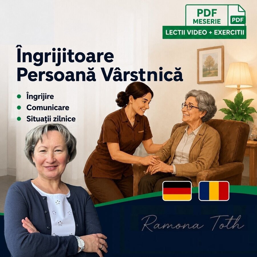 Curs de germană pentru îngrijitoare de bătrâni în Germania